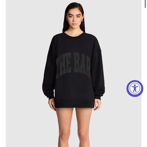 The Bar Varsity Sweatshirt in Black